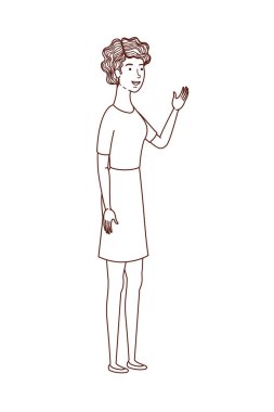 Avatar karakterli genç kadın