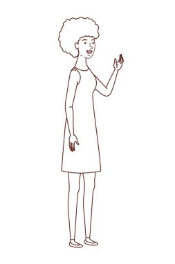 Avatar karakterli genç kadın