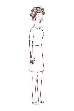 Avatar karakterli genç kadın