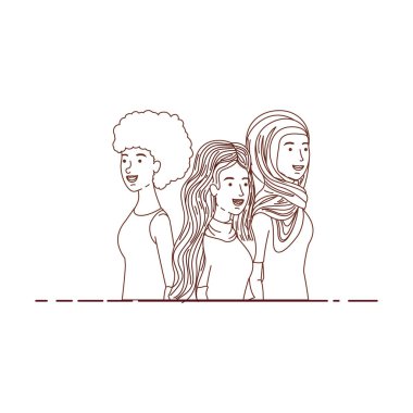 Genç kadın avatar karakter