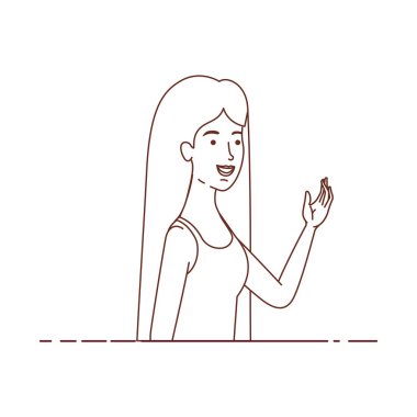 genç kadın avatar karakter