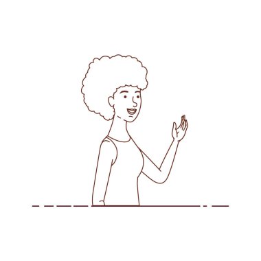 genç kadın avatar karakter