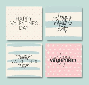 mutlu sevgililer günü kartları ayarla