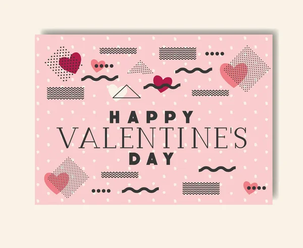 Happy valentines day card — Stock Vector