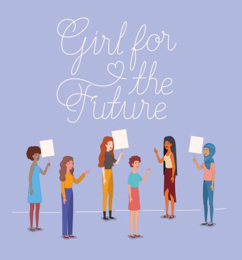 kadın karakter ile feminist haber grubu