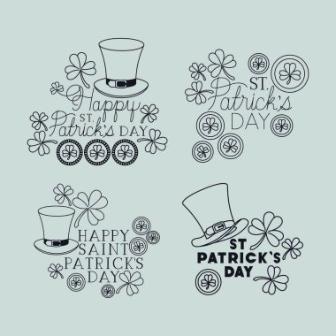 Saint patricks günü hat ile yazı tipleri ayarla