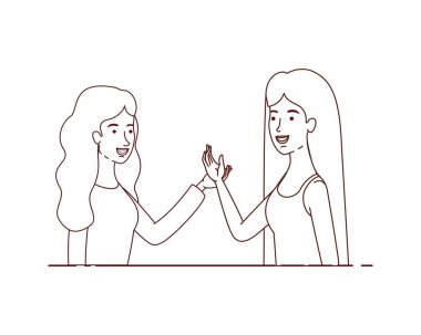 Genç kadın avatar karakter