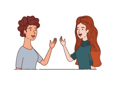 Genç kadın avatar karakter