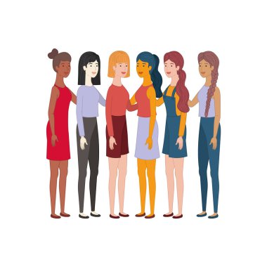 Genç kadının avatar karakter...