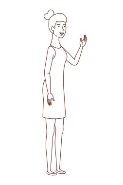 Avatar karakterli genç kadın