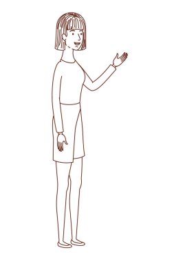 Avatar karakterli genç kadın