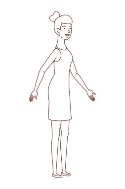 Avatar karakterli genç kadın