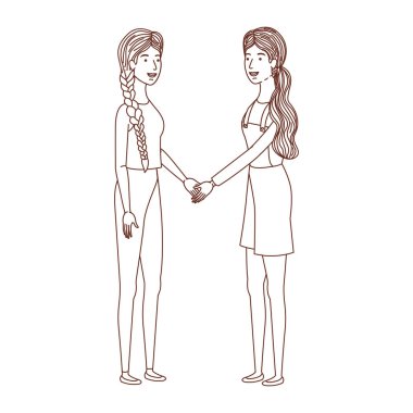 Genç kadının avatar karakter...