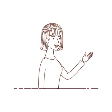 genç kadın avatar karakter