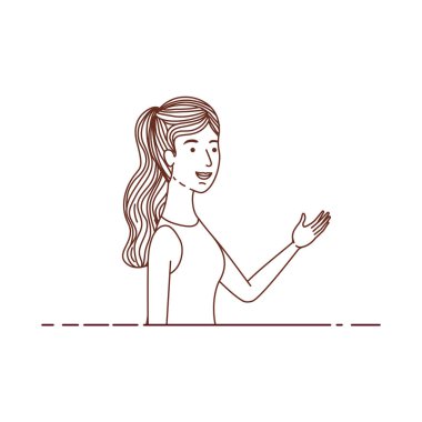 genç kadın avatar karakter