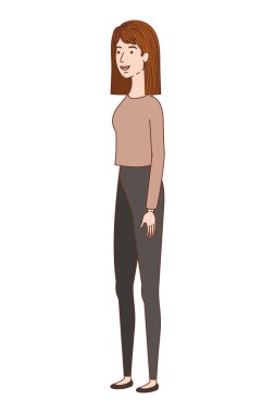 Avatar karakterli genç kadın