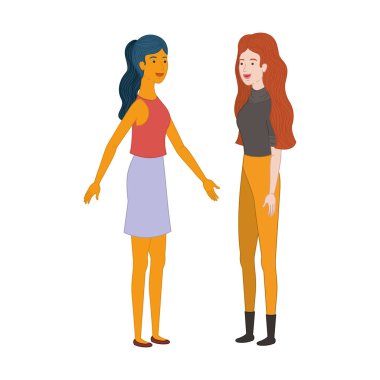 Genç kadının avatar karakter...