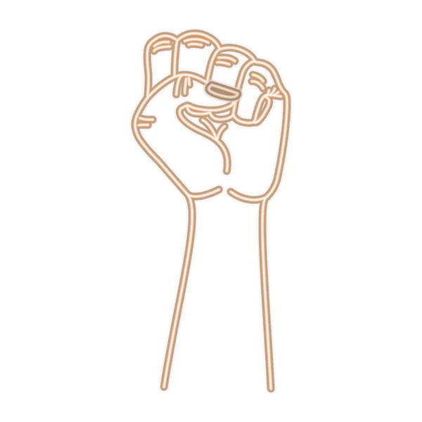 Hand Hand Signal Isolierte Icon Vektor Illustration Gestaltung — Stockvektor