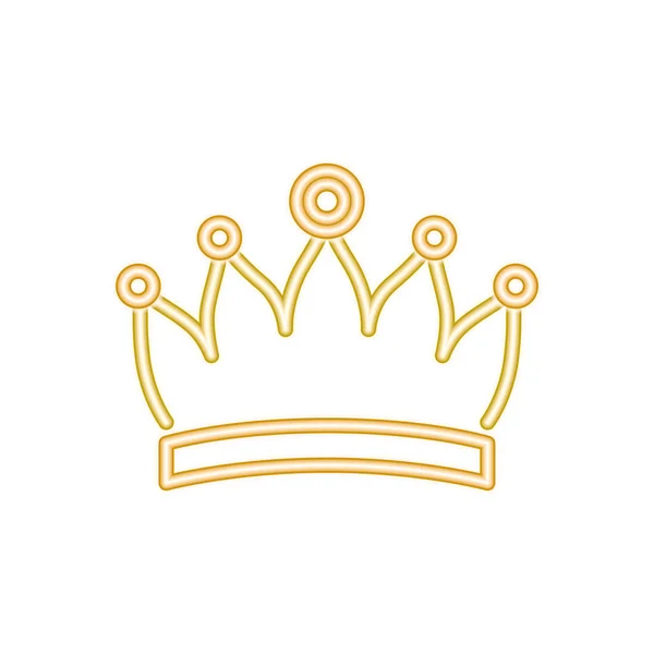 Crown siluett isolerade ikonen — Stock vektor