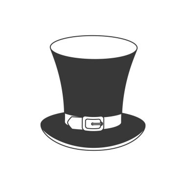 cüce cin şapka izole simgesi