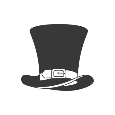 cüce cin şapka izole simgesi