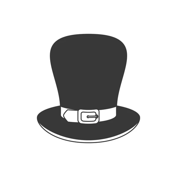 Ikona na białym tle kapelusz kobold — Wektor stockowy