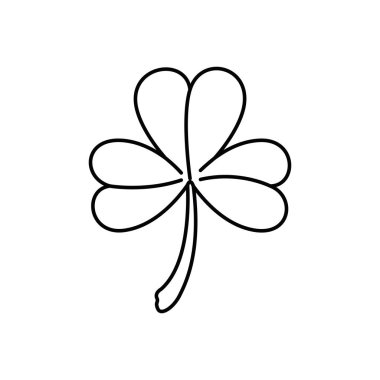 şanslı yonca izole simgesi