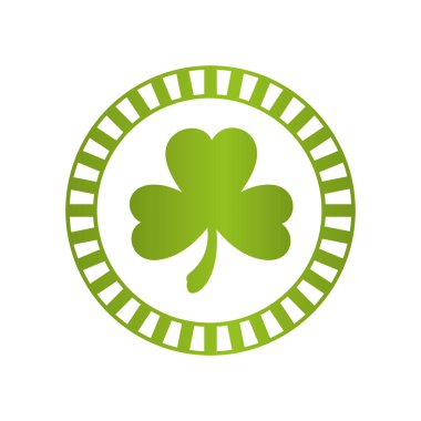 şanslı yonca izole simgesi