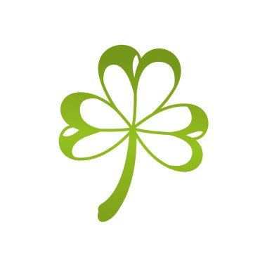 şanslı yonca izole simgesi