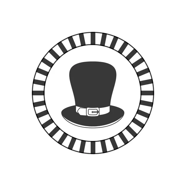 Chapeau de lutin icône isolée — Image vectorielle