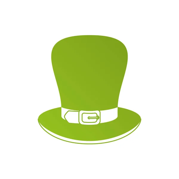 Ícone isolado chapéu leprechaun — Vetor de Stock