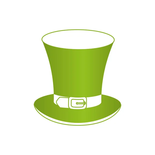 Chapéu Leprechaun Isolado Ícone Vetor Ilustração Desing — Vetor de Stock