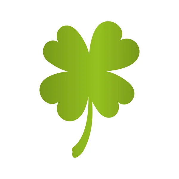 Lucky clover isolated icon — Stock Vector