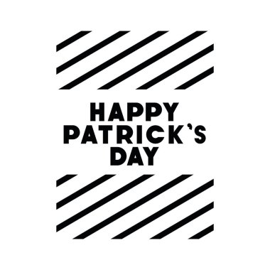 st patricks günü etiketi ile yonca ve elf şapka kutsal kişilerin resmi