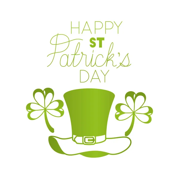 Desejando-lhe um feliz st patricks ícones rótulo do dia — Vetor de Stock