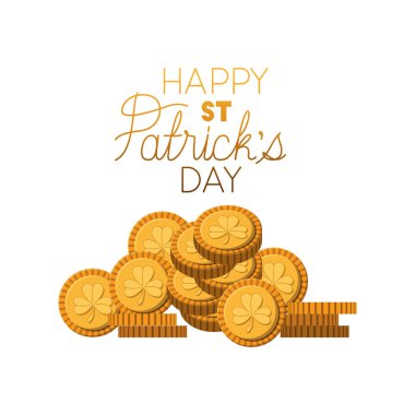 cüce cin şapka paralar izole simgesiyle