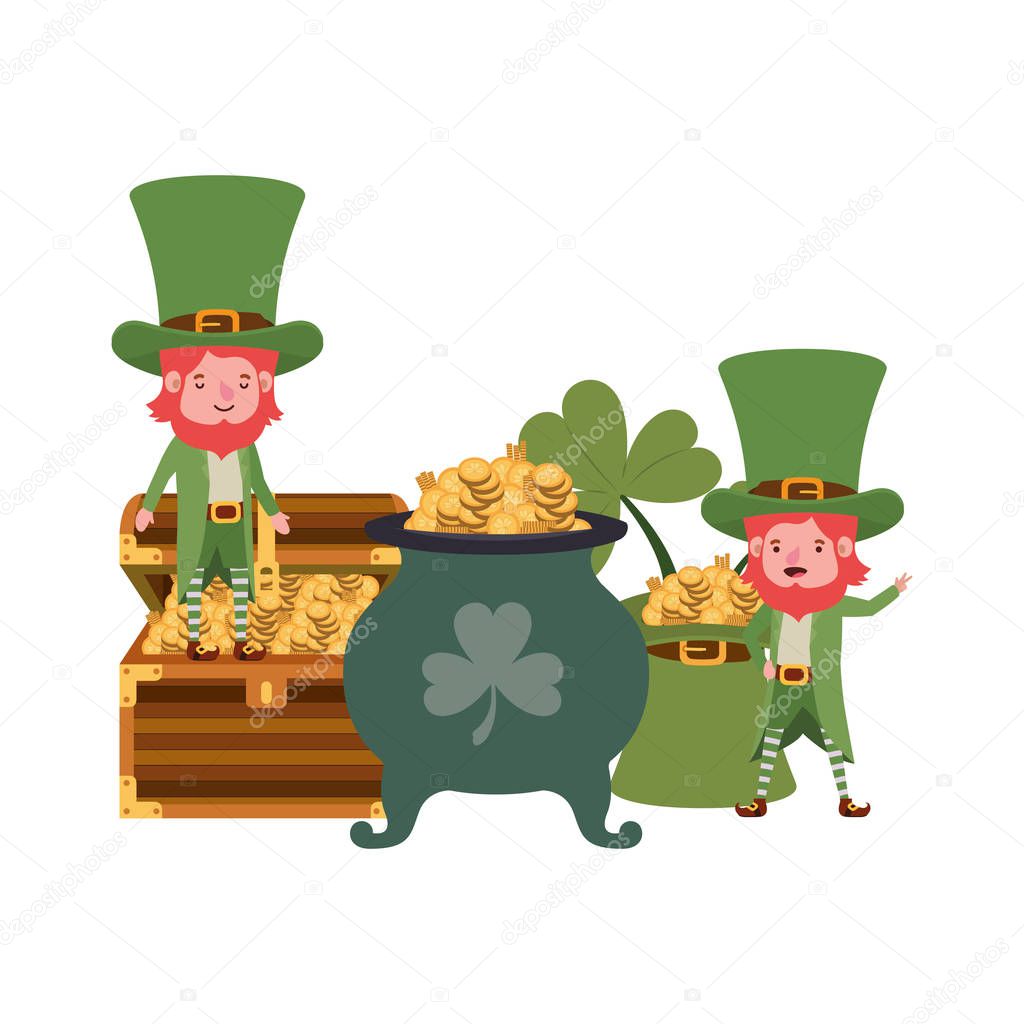 leprechauns with cauldron avatar character