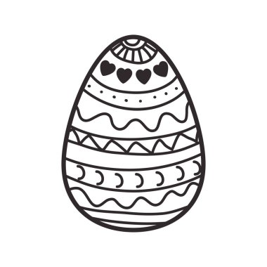 Paskalya yumurtası izole simgesi
