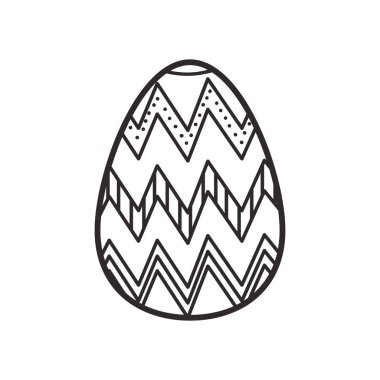 Paskalya yumurtası izole simgesi