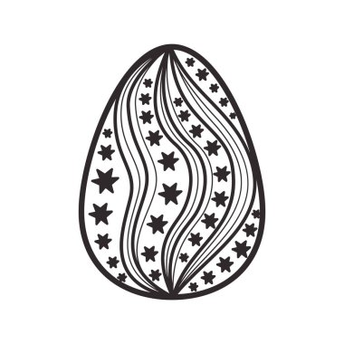 Paskalya yumurtası izole simgesi