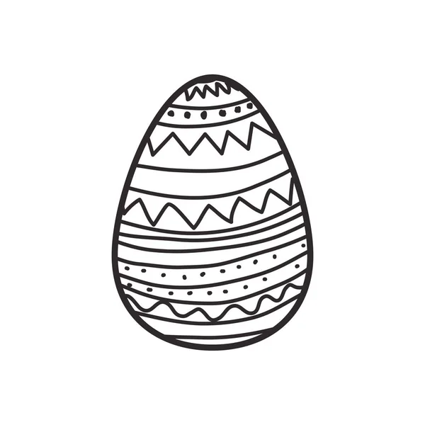 Easter egg isolated icon — Stock Vector