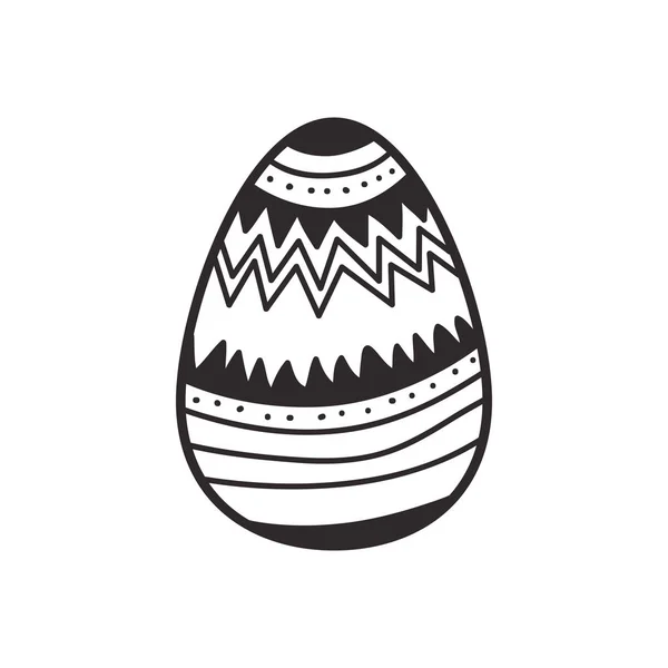 Easter egg isolated icon — Stock Vector