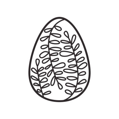 Paskalya yumurtası izole simgesi