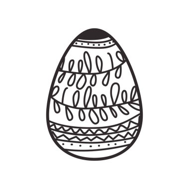 Paskalya yumurtası izole simgesi