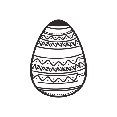 Paskalya yumurtası izole simgesi