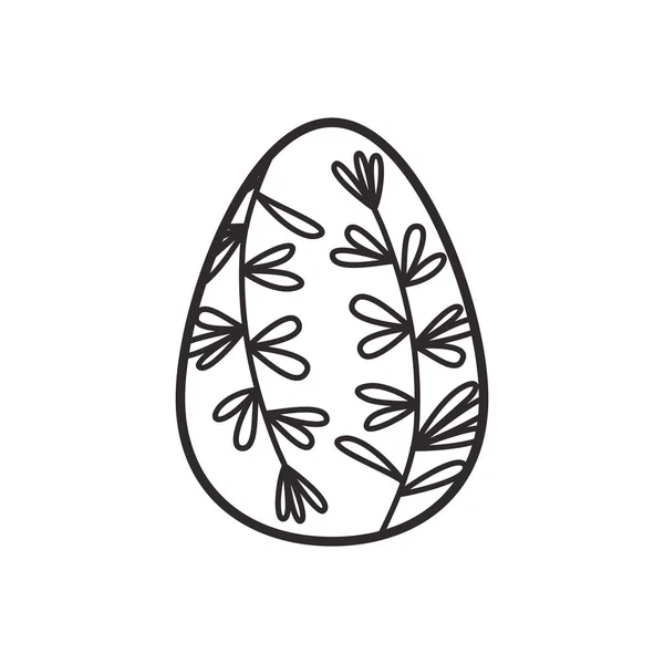 Easter egg isolated icon — Stock Vector