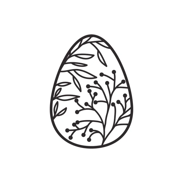 Ikon terisolasi telur Paskah - Stok Vektor