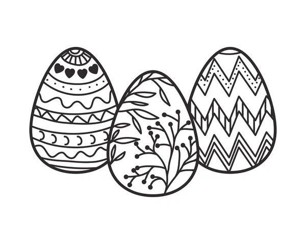 Huevos de Pascua icono aislado — Vector de stock