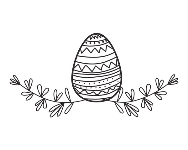 Изолированная икона пасхальных яиц — стоковый вектор