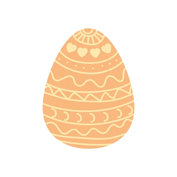Oeuf de Pâques icône isolée — Image vectorielle